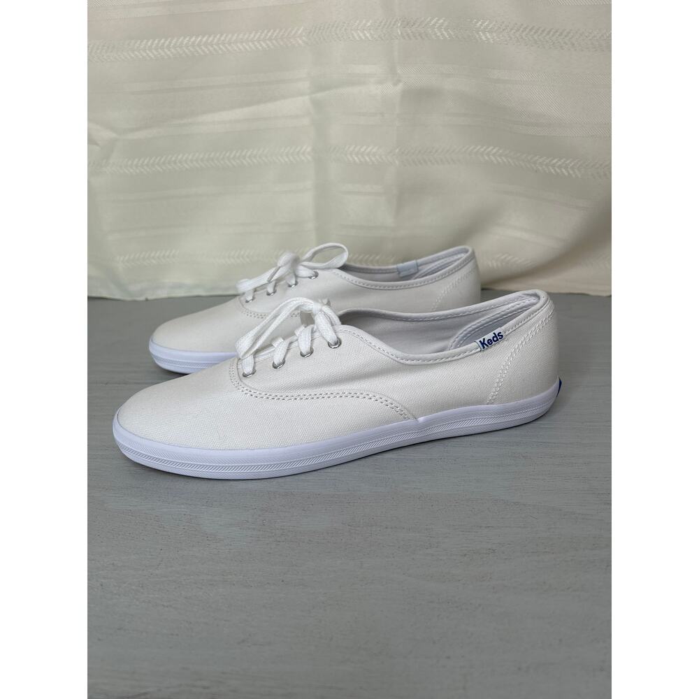 Keds Champion Canvas Lace Up Sneakers White Womens Size 8.5 - Picture 15 of 16